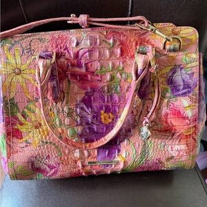 Floral Pink Brahmin Handbag